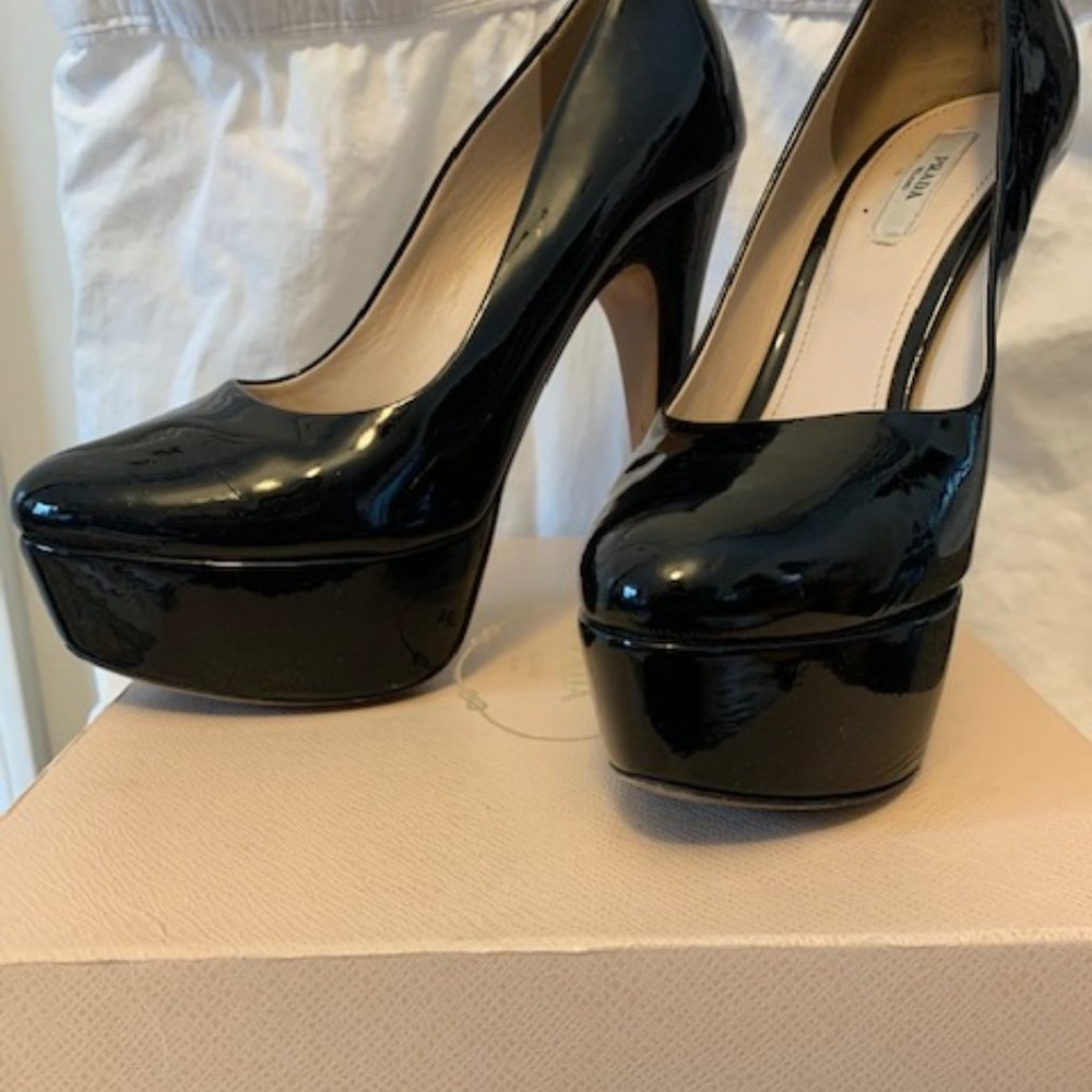 Prada Patent Pumps